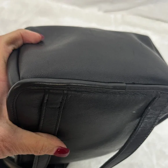 Coach Mini Leather Backpack Glove Tan Turn Lock Vintage Brass hardware - Picture 14 of 16